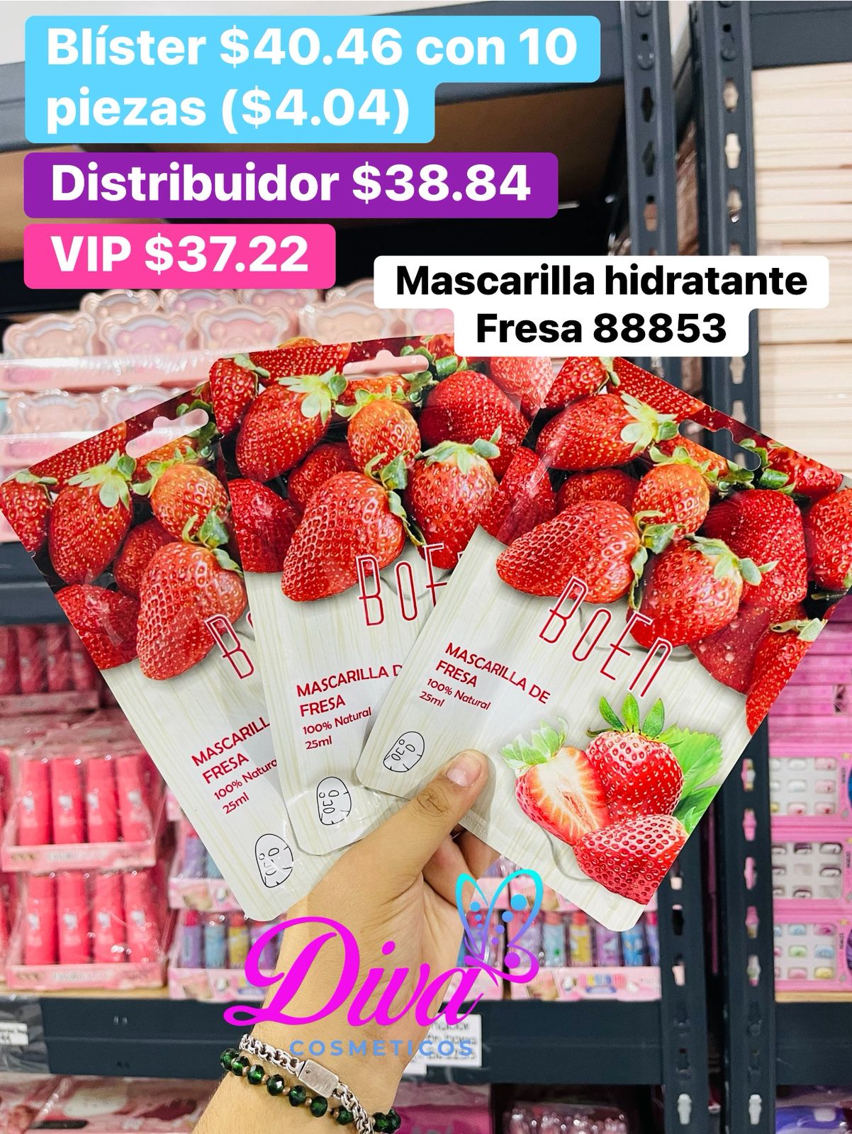 MASCARILLA 88853 FRESA B/10
