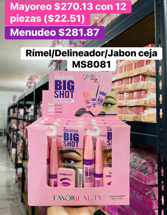 RIMEL/DELINEADOR Y JABON DE CEJA MS8081 B/12