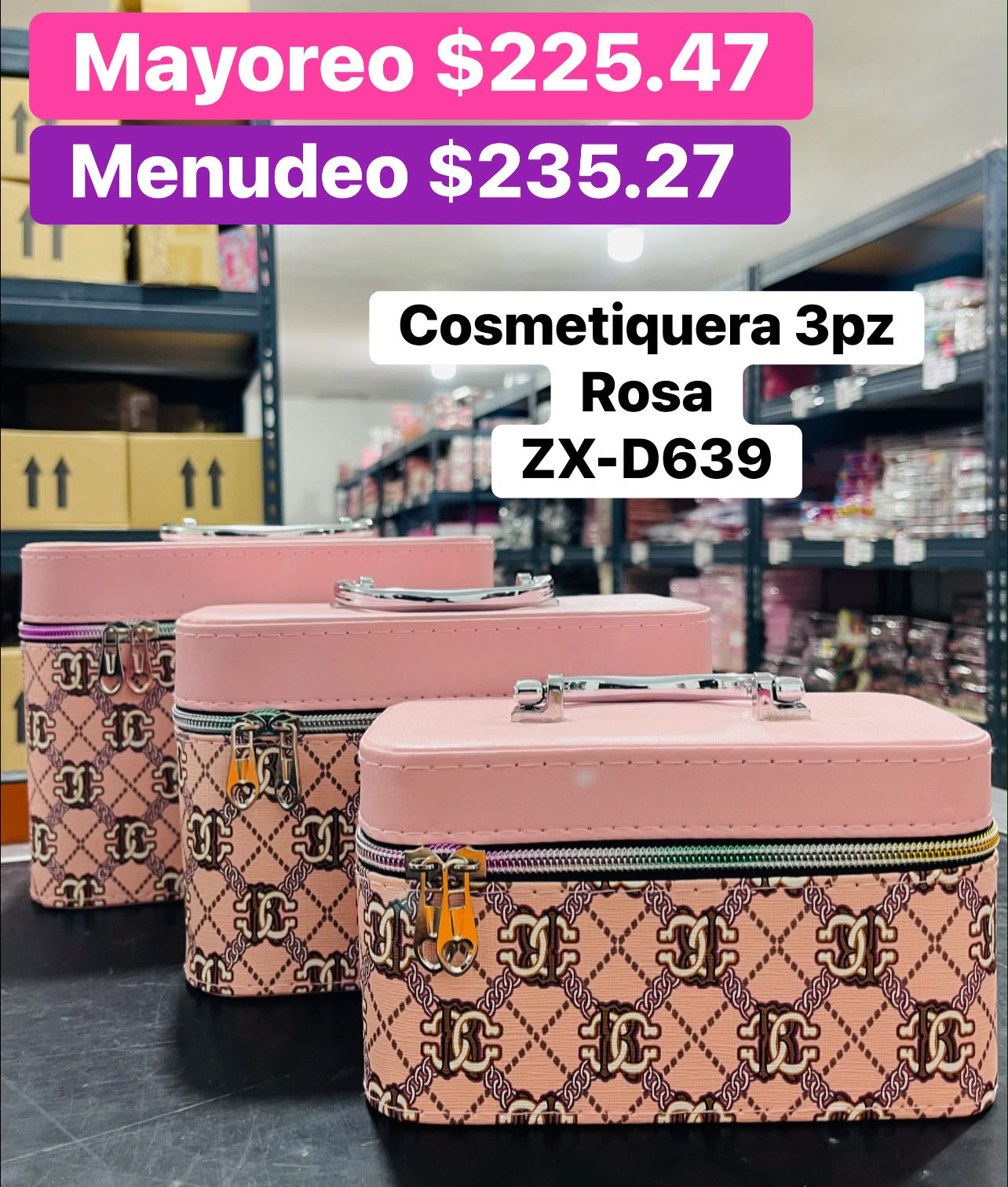 COSMETIQUERA 3PZS ZX-D639