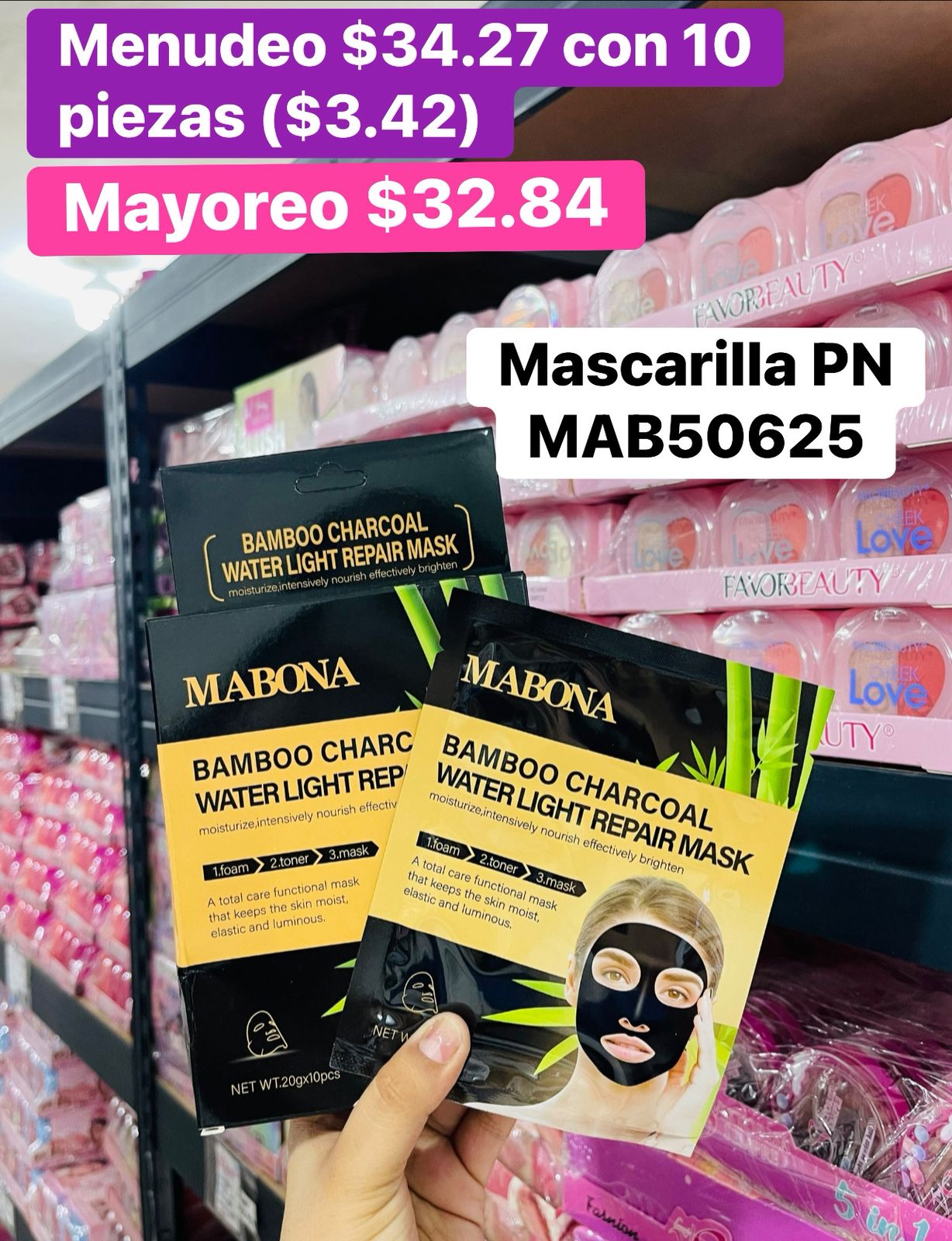 MASCARILLA PN MAB50625 B/10