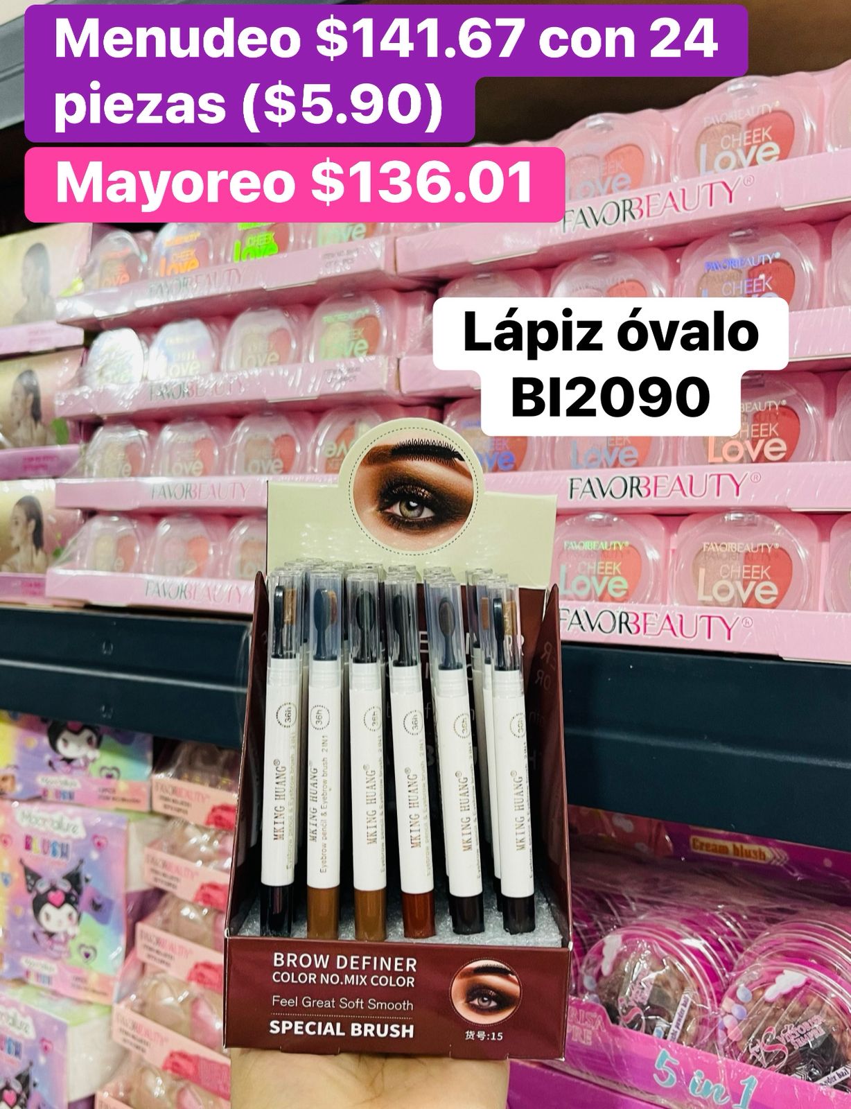 LAPIZ OVALO BI2090 B/24