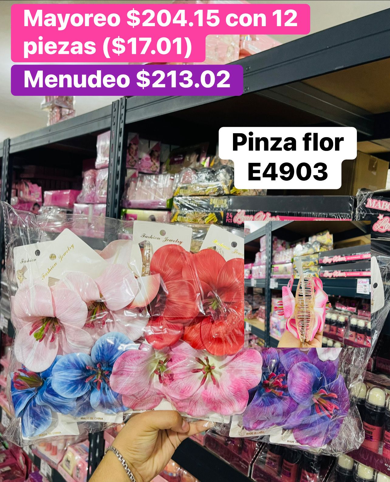 PINZA FLOR E4903 B/12